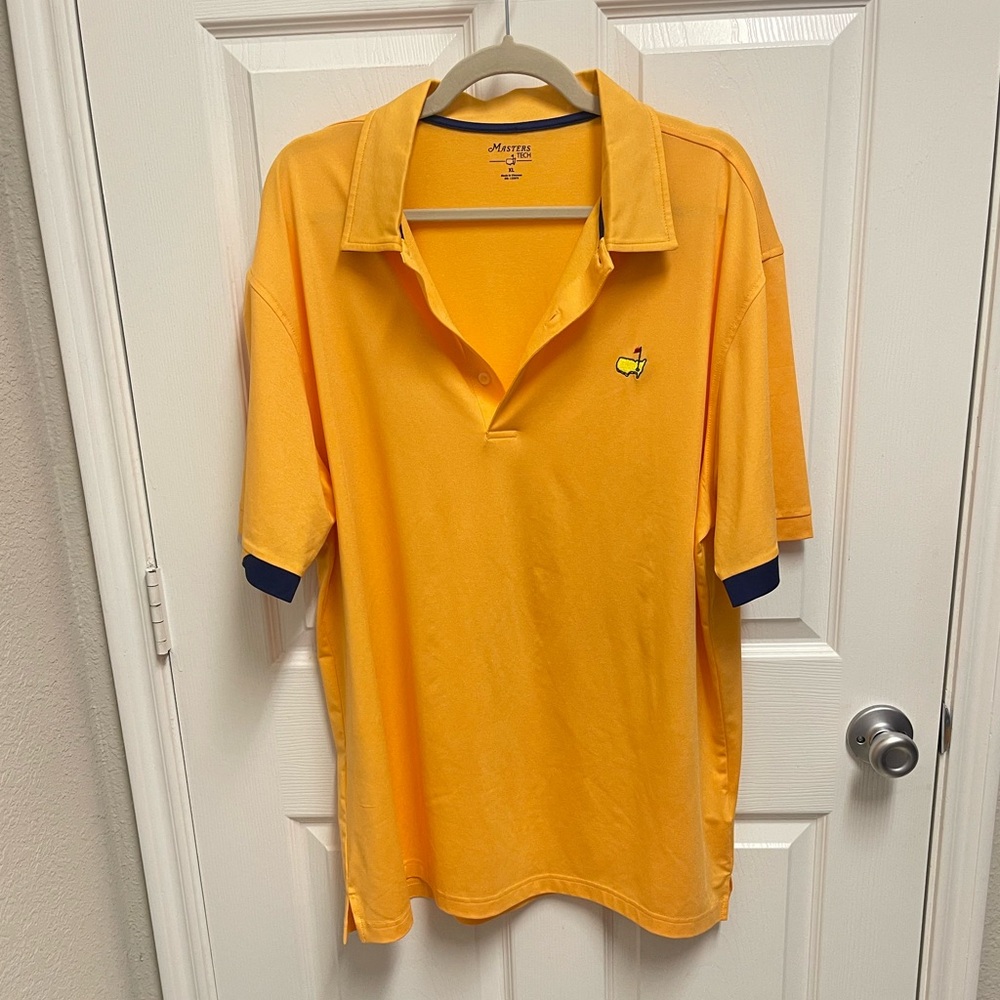 Master Tech Orange Masters Golf Polo